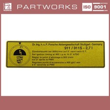 Adhesive sign ignition timing