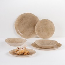 LUMINARC Tafelservice Porzellan Geschirrset Tellerset 6 Personen 18 Tlg. Ascerta