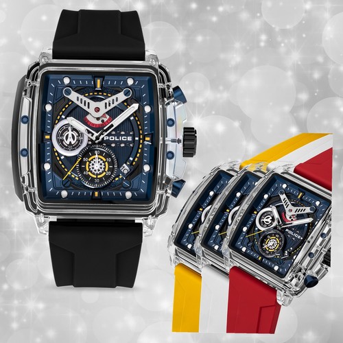 Police herrenuhr silikon - police,