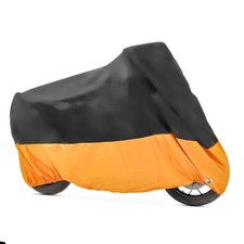 Motorrad Abdeckplane XXXL Abdeckhaube Faltgarage schwarz-orange gebraucht