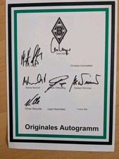 Unikat. Orignale Autogramme. Borussia M'gladbach. B. Vogts. S. Effenberg. 