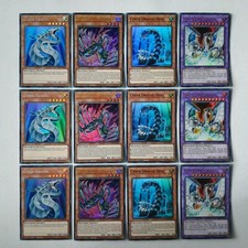 Cyber Drache End-Drache Yugioh 12 Karten Holo Silber Ultra Rare Fusion deutsch
