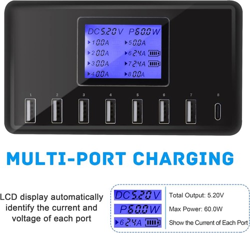 Usb ladegerät 60w - usb,
