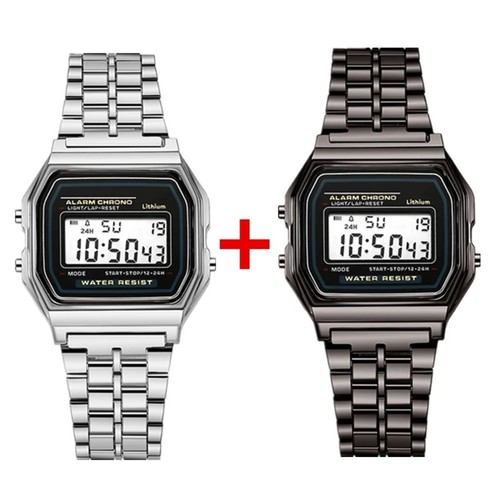 2stück digital armbanduhr - 2stück,