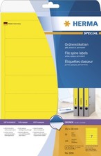 Ordneretiketten A4 gelb 192x38