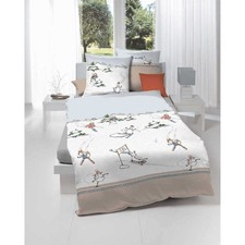 Kaeppel Biber KinderBettwäsche Set Auf schnellen Kuf 135x200 + 80x80 cm