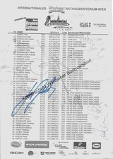 Original Autogramme Radrennen Wiesbauer Rathauskriterium Wien /// Autograph sign