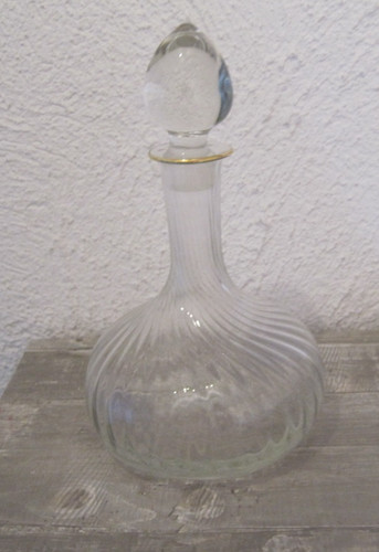 Antike glas karaffe - antike, mit