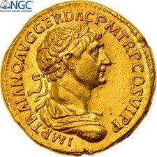 Trajan, Aureus, 113-114, Rome