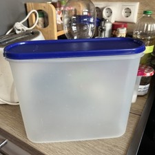 Tupperware Super Eidgenosse Gr. 4 Inh. 4 L, Deckel blau Müsli Cornflakes Mehl
