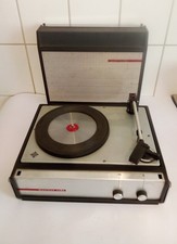 Telefunken Musikus 108V tragbarer Plattenspieler mit Verstärker 1960er