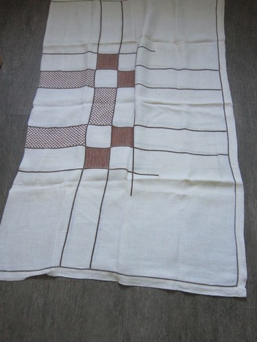 Alte beige tischdecke - tischdecke, mit