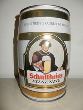 Altes SCHULTHEISS  Party Fass Gallon Bierdose aus DEUTSCHLAND (5 Liter) Leer !!