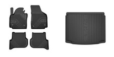 Frogum Fußmattensatz Autoteppich + Kofferraumwanne für VW Golf Plus 5M1 521