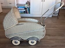 puppenwagen antik 50er Jahren Korb ummantelt für Puppenliebhaber - gebraucht