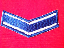 DDR DRK  Aufnäher Rotes Kreuz Ärmelabzeichen Quali-Winkel Rettungsschwimmer,BLAU