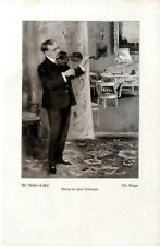 Ad. Müller-Cassel Der Geiger Bildnis d. Herrn Ellenberger Histor.Kunstdruck 1924