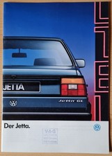 Prospekt VW Jetta  -  Ausgabe Januar 1988