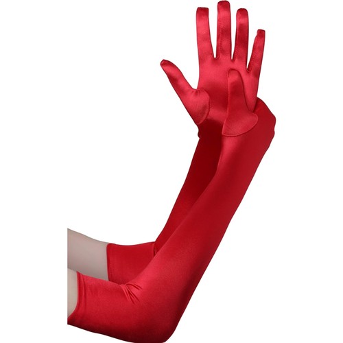 Satin handschuhe damen lang - satin,