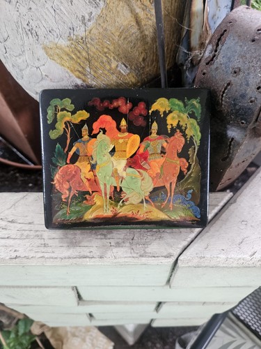 Russische palekh lackdose - russische, –