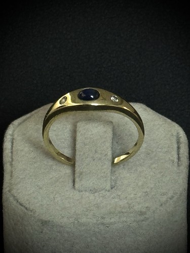 Goldring damenring mit saphir - goldring,