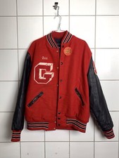Original College Jacke,Holloway ,Grand Bulldogs Softball Rot, mit Lederärmel