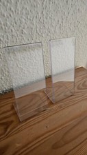 8x L Aufsteller Acryl Werbeaufsteller Preisaufsteller Tischaufsteller 7x15 cm
