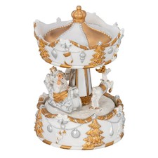 Spieluhr Karussell Weihnachtsmann Melodie White Christmas Weihnachten Spieldose