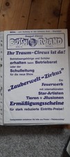 Werbezettel aus Papier DIN A 4 vom Circus Busch Roland 