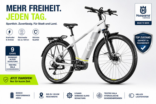 Trekkingbike husqvarna cross - e-trekkingbike,