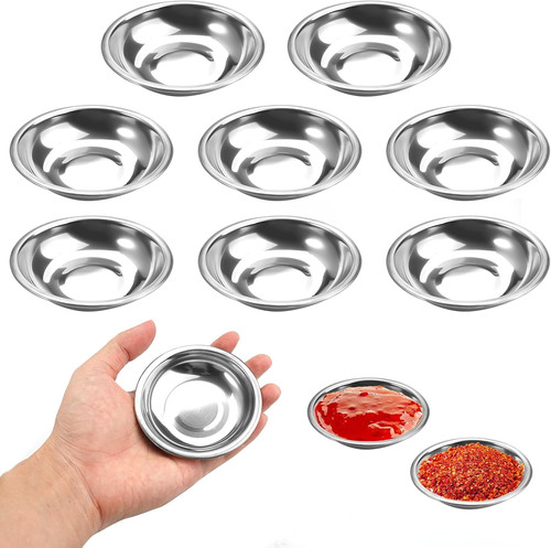 Edelstahl mini dipschalen - edelstahl,
