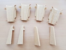 Innenecken und Abschlüsse für Sockelleisten in 60mm / Laminat / Fnprofile Buche