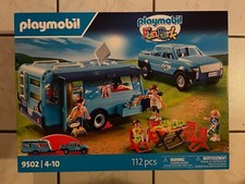 Playmobil 9502 Family Fun Pick-up Wohnwagen Fun Park Camping 112 tlg. NEU OVP 