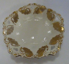 Porzellan Teller Schale Goldrand Durchbrucharbeit 1840 Mayer Wiesau Bavaria