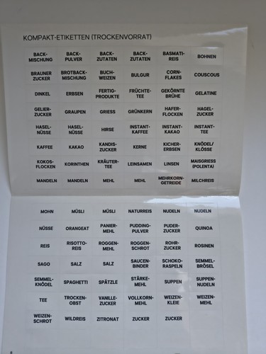 Tupperware kompakt etiketten - tupperware, kompakt-etiketten