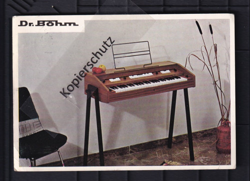 Alte werbekarte orgel - alte,