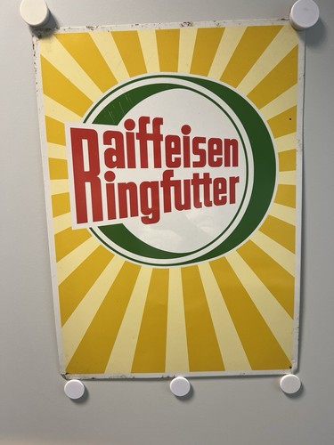 Blechschild raiffeisen - blechschild,