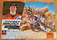 Motocross-Poster-Karte "JEFFREY HERLINGS" KTM 21 cm x 15 cm