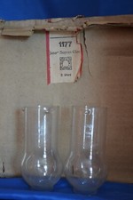 2x Knaggenglas Gasglühlicht