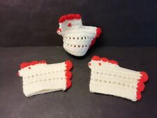 3 Eierwärmer - Handarbeit - gehäkeltes Huhn