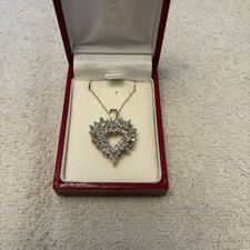 10 Kt Gelbgold Herz Cluster