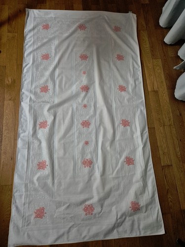 Tischdecke rosa rosen - tischdecke,