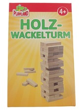 Playland Holz Wackelturm Geschicklichkeitsspiel ab 4 Jahren 54 Teile Jenga Turm