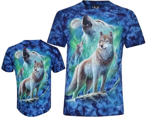 Tie dye shirt - dye, wölfe