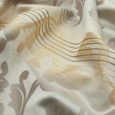 Vorhangstoff Blickdicht Ornamente natur beige