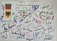 OLYMPIA TEAM XXL 2002 AUTOGRAMM SIGNIERT ORIGINAL  A4 FORMAT Autograph Signed 