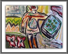 Portrait Popart direkt vom Künstler Öl/Acryl auf Foto Kunst America Girl