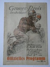 Rennprogramm Sachsenring 1934