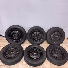 Satz 6 Stahlfelgen Audi 80 B3