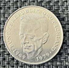 BRD Deutschland 2 DM Deutsche Mark 1990 J Originalbilder